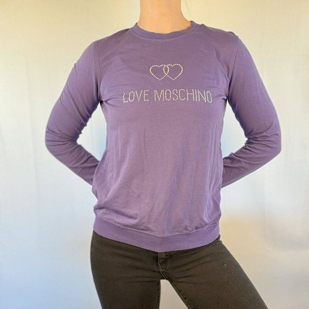 Love Moschino Rhinestone Top